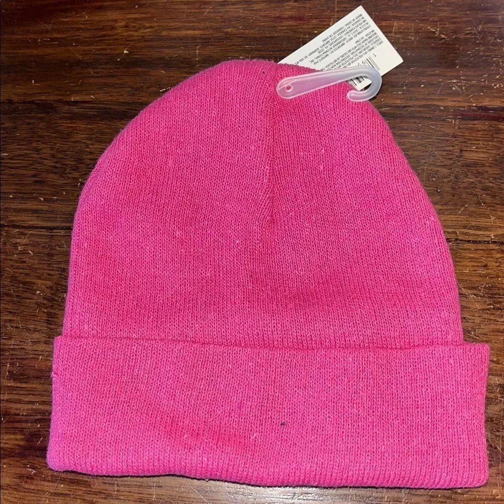 Pink Girls NWT NEW Unicorn Pony Logo ski knit snowboard beanie cap